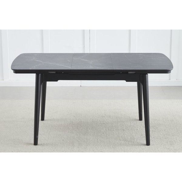 Стол обеденный Askold 1100(1400)*750*760 Shks Black Matt DC