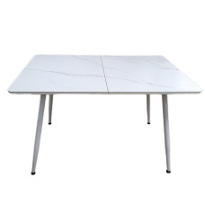Стол обеденный DT-20004В 1200(1600)*800*760 керамика из МДФ Белый DC