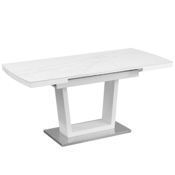 Стол обеденный DT-8073 1000(1400)*700*760 керамика из МДФ Белый DC