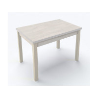 Стол обеденный MR 905( 350 350)*605*770 ваниль/Шелковый камень DC