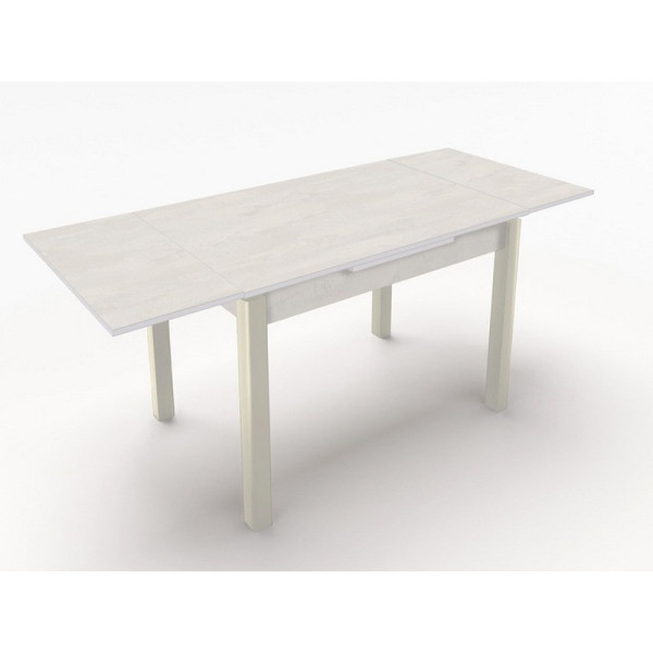 Стол обеденный MR 905( 350 350)*605*770 ваниль/Шелковый камень DC