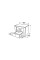 Тумба прикроватная Нордик-500 Белый + Дуб крафт золотой Эверест