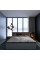 Кровать двуспальная Нордик-1400 (ламельный каркас) 140х200 см Графит + Дуб крафт золотой Эверест