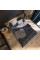 Кровать двуспальная Нордик-1600 (щит ДСП под матрас) 160х200 см Графит + Дуб крафт золотой Эверест
