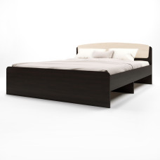 Ліжко двоспальне Асторія (без ящиків) 160х200 см венге + дуб молочний Эверест