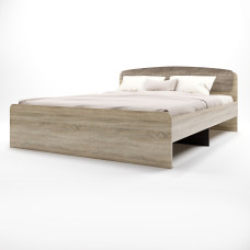 Ліжко двоспальне Асторія (без ящиків) 160х200 см сонома + трюфель Эверест