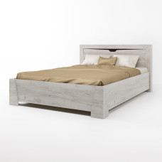 Ліжко двоспальне Ліберті-1400 140х200 см дуб крафт білий Эверест
