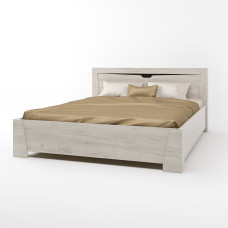 Ліжко двоспальне Ліберті-1600 160х200 см дуб крафт білий Эверест