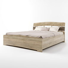 Ліжко двоспальне Марго 160х200 см сонома + трюфель Эверест