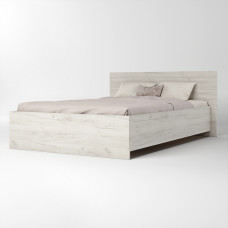 Ліжко двоспальне Соната-1400 140х200 см дуб крафт білий Эверест