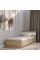 Односпальне ліжко Соната-900 90х200 см дуб сонома + білий Эверест