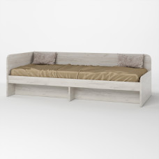 Односпальная кровать Соната-800 (без ящиков) 80х190 см дуб крафт белый Эверест