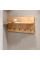 Вешалка на стену Соната-800 80х40 см дуб крафт золотой Эверест
