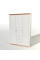 Шкаф трехдверный Нордик-1400 Белый + Дуб крафт золотой Эверест