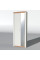 Шкаф-пенал с зеркалом Нордик-800 Белый + Дуб крафт золотой Эверест