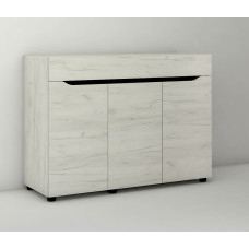 Аякс Комод БОЛЬШОЙ 1200х376х900 h 20992 Дуб крафт белый/венге магия (телескопические направляющие) Master-Form