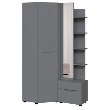 Передпокій кутовий Аякс 656/1156х376х2000 мм Антрацит 32684 Master-Form