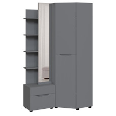 Передпокій кутовий Аякс 656/1156х376х2000 мм Антрацит 32688 Master-Form