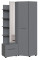 Передпокій кутовий Аякс 656/1156х376х2000 мм Антрацит 32688 Master-Form