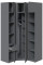 Стенка угловая, шкаф угловой Брайт 1250х520х2400 мм Антрацит (32841) Master-Form