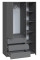 Шафа Брайт 1200х520х2000 мм Антрацит (правосторонній) 32332 Master-Form