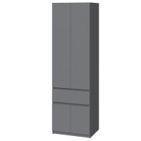 Шафа з полицями Брайт 600х520х2000 мм Антрацит (31700) Master-Form