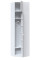Угловой шкаф с зеркалом Тетрис 620х376х2400 Нимфея альба 31924 Master-Form