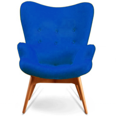 Мягкое кресло синяя ткань Флорино SDM Group