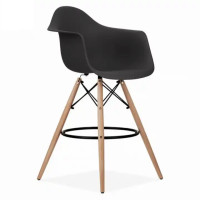 Стул Тауэр Вуд Eames барный высокий черный SDM Group
