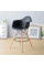 Стілець Тауер Вуд Eames барний високий чорний SDM Group