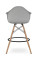 Стул высокий барный серый Тауэр Вуд Eames SDM Group