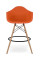 Стул барный высокий оранжевый Тауэр Вуд Eames SDM Group