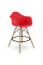 Стул барный высокий красный Тауэр Вуд Eames SDM Group