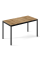 Письменный стол Brevity Loft standart 1400х750х670 Дуб Эвок/Черный металл Art In Head