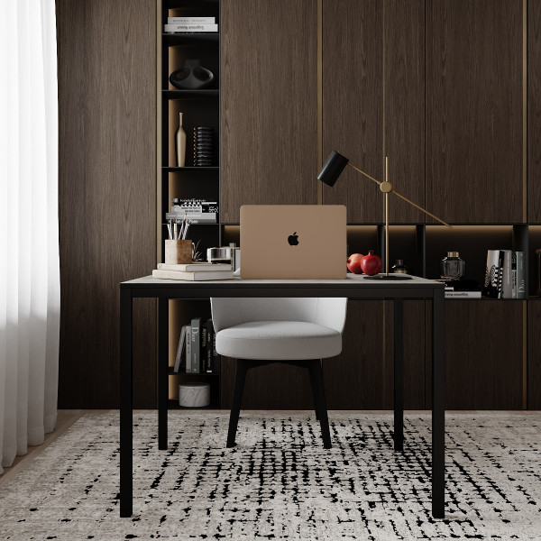 Письменный стол Brevity Loft 900х750х670 Ателье светлый/Черный металл Art In Head