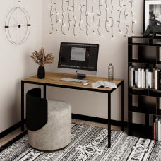 Письменный стол Brevity Loft standart 1400х750х670 Дуб крафт золотой/Чёрный металл Art In Head