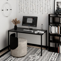 Письменный стол Brevity Loft 1400х750х670 Графит/Черный металл Art In Head