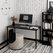 Письменный стол Brevity Loft 1400х750х670 Графит/Черный металл Art In Head