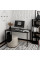Письменный стол Brevity Loft 1400х750х670 Графит/Черный металл Art In Head