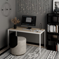 Письменный стол Brevity Loft 1400х750х670 Дуб сонома/Белый металл Art In Head