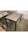 Письменный стол Brevity Loft mid 900х750х670 Дуб винтаж оксид/Черный металл Art In Head