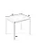 Письменный стол Brevity Loft mid 900×750×670 Бетон Тёмный / Чёрный Art In Head