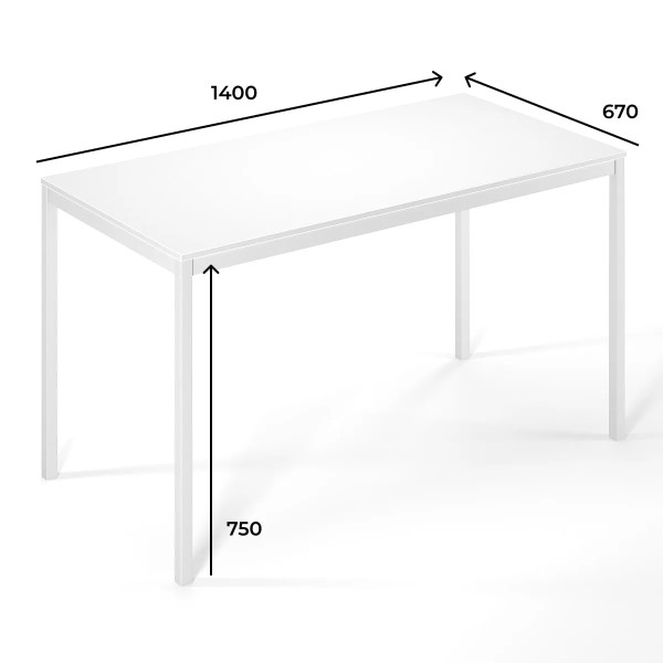 Письменный стол Brevity Loft standart 1400х750х670 Дуб Эвок/Черный металл Art In Head