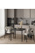 Обеденный стол Brevity Loft 670х750х670 Графит/Черный металл Art In Head