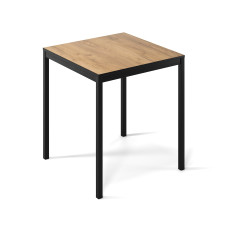 Обеденный стол Brevity Loft mini 670х750х670 Дуб крафт золотой/Чёрный металл Art In Head