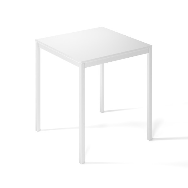 Обеденный стол Brevity Loft mini 670х750х670 Белый бриллиант/Белый металл Art In Head