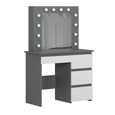Стол туалетный Beauty 940х430х1400 Графит/Белый бриллиант Art In Head