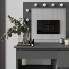 Стол туалетный Beauty 940х430х1400 Графит серый Art In Head
