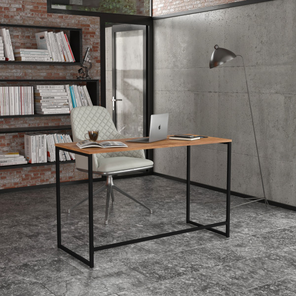 Стол письменный Liner Loft Дуб крафт золотой Knap Knap