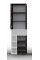 Шафа для одягу Tetris Т-2, Антрацит, 650/520/2100 Континент